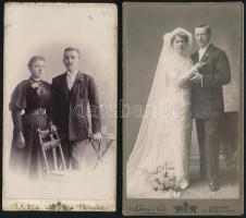 cca 1860-1890 Vegyes keményhátú fotótétel, 10 db, Bp. Singberger Béla, Bp. Schöfft K., Ujpest Sellei...