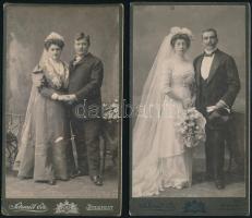 cca 1860-1890 Vegyes keményhátú fotótétel, 10 db, Bp. Singberger Béla, Bp. Schöfft K., Ujpest Sellei...