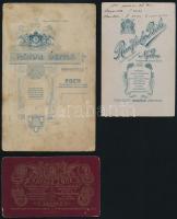 cca 1860-1890 Vegyes keményhátú fotótétel, 10 db, gyermek portrék, Ujpest Sellei Károly (3 db), Bp. ...