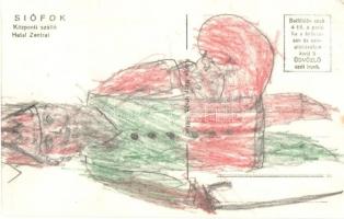 Siófok, Központi szálloda, Nagy István kiadása (EK)