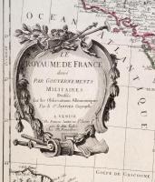 Polo Santini: a Francia Királyság katonai és politikai  térképe. Paolo Santini: Le Royaume de France...