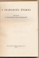 A szabadság éenekei. Versek a felszabadult Magyarországról. Bp., 1950, Franklin. Kiadói illusztrált ...