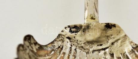 Ezüst(Ag) kaviáros kanál, jelzett, h: 16 cm, nettó: 20,5 g