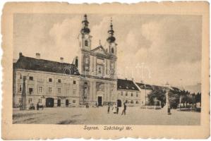 Sopron, Széchenyi tér, Hősi emlékművek - 2 db régi képeslap / 2 pre-1945 postcards