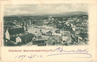 1899 Marosvásárhely, Targu Mures; látkép / panorama view