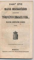 1848-dik évi magyar országgyülésen alkotott törvényczikkelyek, magyar közügyéri kiadás után. Kassa, ...