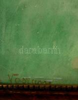 Vaszary jelzéssel: Virágcsendélet. Akvarell, papír, üvegezett keretben, 29×39 cm