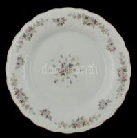 Kínai porcelán tányér, matricás, jelzett, hibátlan, d: 27 cm