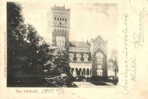 Vasvörösvár, Rotenturm an der Pinka; Erdődy Gyula gróf kastélya, Carl Otto Hayd Kunstanstalt / castle (EK)