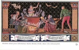 Budapest V. Erzsébet Királyné Szálló étterem és söröző pince, Sándor Béla falfestménye Petőfi Sándor...