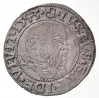 Porosz Hercegség 1543. 1Gr Ag "Brandenburgi Albert" (1,81g) T:2 enyhén hajlott Duchy of Prussia 1543. 1 Groschen Ag "Albrecht von Brandenburg" (1,81g) C:XF slightly wavy coin