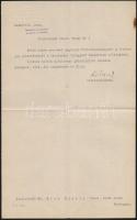 1912 Bp., Vaszary Kolos (1832-1915) bíboros saját kezű aláírása dr. Kiss Károly teológia tanár számára kiállított kinevezési okmányon