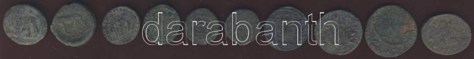 10 db római kisbronz T: tisztítatlan