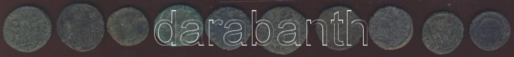 10 db római kisbronz T: tisztítatlan