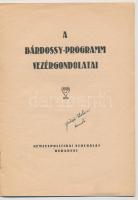 cca 1941 A Bárdossy-programm vezérgondolatai. Bp., Nemzetpolitikai Szolgálat, Stádium Sajtóvállalat ...
