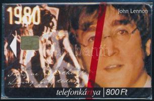 2000 John Lennon emlékére, bontatlan telefonkártya UV-felülnyomással