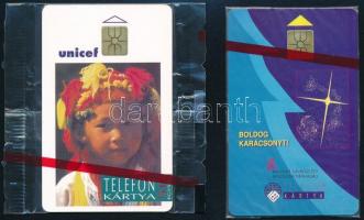 1993 2 db bontatlan telefonkártya: Unicef, Boldog karácsonyt!