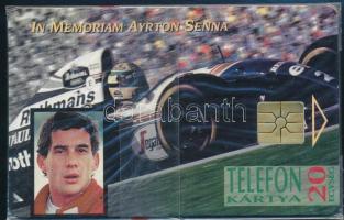 In memoriam Ayrton Senna , bontatlan telefonkártya
