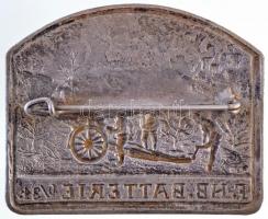 Osztrák-Magyar Monarchia 1916. "F.HB. Batterie 6/34." fém jelvény (36x45mm) T:2,2- / Austr...