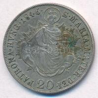 1846B 20kr Ag "V. Ferdinánd" T:2,2- kis patina
