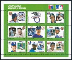 Baseball liga kisívsor (9db kisív) Baseball league mini sheet set