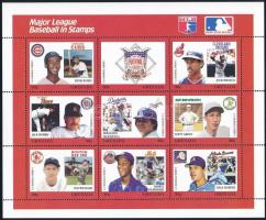 Baseball league mini sheet set Baseball liga kisívsor (9db kisív)