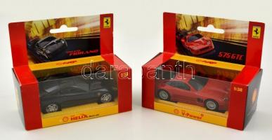 2 db Ferrari játékautó eredeti csomagolásban