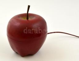 Apple Phone piros, alma formájú vezetékes telefon, működőképes állapotban, 3: 14 cm, d: 10,5 cm