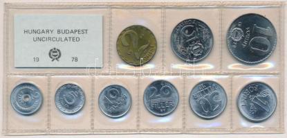 1978. 2f-10Ft (9xklf) érmés forgalmi sor fóliatokban T:1 patina
Adamo FO11