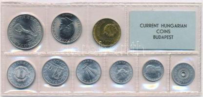 1976. 2f-10Ft (9xklf) érmés forgalmi sor fóliatokban T:1 kis patina Adamo FO9