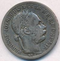 1892KB 1Ft Ag "Ferenc József / Fiume címer" T:2-,3  Adamo M15