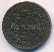 1868KB 1kr Cu "Angyalos címer" T:2 Adamo M4.1