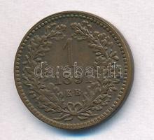 1891KB 1kr Cu "Fiume címer" T:2
Adamo M4.1