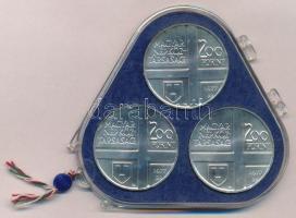 1977. 200Ft Ag (3xklf) "Magyar festők II. / Csontváry, Mányoki, Rippl-Rónai" eredeti plomb...