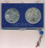 1974. 50Ft Ag + 100Ft Ag "MNB" pár, eredeti, plombált MNB plasztiktokban T:BU kis patina
...