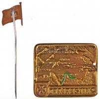 Svájc DN Svájc zászlaját ábrázoló zománcozott kitűző (11mm) + Svájc térképét ábrázoló festett, fém f...