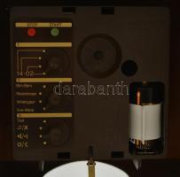 Junghans quattro-phone quartz kandalló óra, elem lemerült, működőképes, m:34 cm