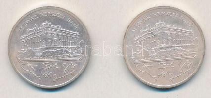 1992. 200Ft Ag "MNB" (2x) T:2 
Adamo F13