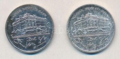 1992. 200Ft Ag "MNB" (2x) T:2 patina
Adamo F13