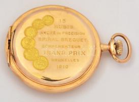 Tavanes 14K arany zsebóra dupla arany fedeles ( egyik hátsó fedlap hiányzik), nem működő szerkezette...