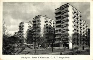 Budapest VIII. Tisza Kálmán tér (Köztársaság tér), OTI bérpaloták, Pfeiffer Gyuláné kiadása (kopott sarkak / worn corners)