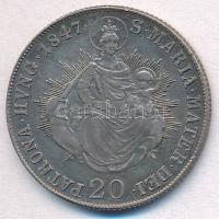 1847B 20kr Ag "V. Ferdinánd" T:2,2- ph. Unger III.: 1419