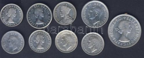 Kis tengerentúl tétel Ausztrália 1948. 3p (2x), 1961. 1Sh, 1963. 3p (2x) + Dél-Afrika 1942. 6d, 1942...