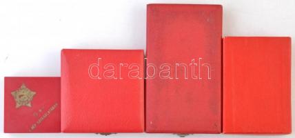 4db-os tétel a szocialista korszakból, mindegyik tokban, benne 1951. "Közbiztonsági Érem" ...