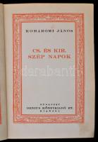 Komáromi János munkái sorozat 7 kötete, IV-VIII. és X-XI. kötetek. Bp., 1930, Genius. Kiadói aranyoz...