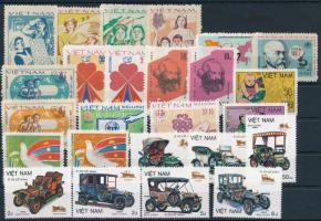 1982-1984 25 klf bélyeg, közte sorok, 1982-1984 25 diff stamps with sets