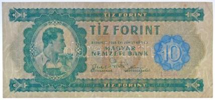 1946. 10Ft T:III szép papír / Hungary 1946. 10 Forint C:F nice paper  Adamo F1