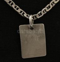 Ezüst(Ag) nyaklánc szűz csillagjegyes ezüst(Ag) medállal, jelzett, h: 53 cm, nettó:  9,3 g