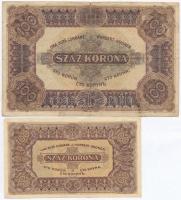 1920. 100K "Orell Füssli Zürich" nyomdahely jelöléssel + 1923. 100K "Magyar Pénzjegyn...
