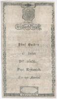 1806. 5G "Bécsi városi bankócédula" T: IV restaurált
Habsburg Monarchy 1806. 5 Gulden &qu...